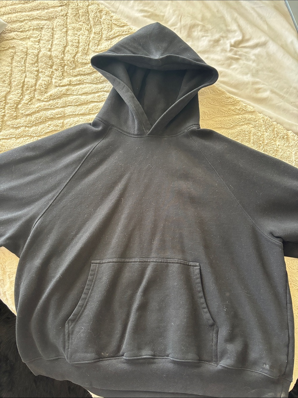Aritzia Black Oversized Pullover Hoodie
